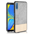 Miniatyrbillede 1 af 2: Samsung Galaxy A7 (2018) beskyttelsesetui i kombimaterialer - Grå Silver grey