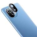 Miniatyrbillede 1 af 2: IMAK Xiaomi Mi 11 kameralinsebeskytter af hærdet glas + linsedæksel - Sort Transparent
