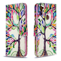Pikkukuva 2 / 2: Wonderland Samsung Galaxy A11 / M11 etui - Värjätty Puu Multicolor