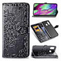 Miniatyrbillede 1 af 2: Mandala Samsung Galaxy A40 Flip etui - Sort Black