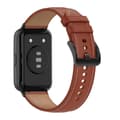 Huawei Watch Fit 2 klockarmband i äkta läder - Mörkbrun Brun