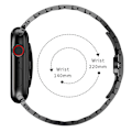 Miniatyrbild 2 av 2: Apple Watch Series 8 (45 mm) / Watch Ultra klockarmband i aluminiumlegering - Svart Svart