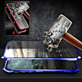 Miniatyrbillede 2 af 2: Luphie Bat iPhone 11 Pro Alu-Bumper + Glas - Blå Blue