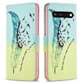 Miniatyrbillede 1 af 2: Wonderland Google Pixel 7 flip etui - Fjer Og Fugle Green
