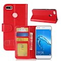 Pikkukuva 1 / 2: Huawei P9 Lite Mini design nahkakotelo - Punainen Red