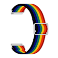 Miniatyrbillede 2 af 2: 22 mm nylon-urrem til Huawei- og Samsung-ure - Regnbue Multicolor