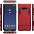 Miniatyrbillede 2 af 2: Samsung Galaxy Note9 beskyttelsesetui i hybridmaterialer med stativ - Rød Red