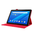 Miniatyrbillede 2 af 2: Lenovo Tab M10 flipomslag i stoflæder - Rød Red