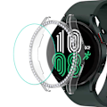 Pikkukuva 1 / 2: ENKAY Samsung Galaxy Watch 4 (40mm) strassi suojakuori + karkaistua lasia näytönsuoja - Läpinäkyvä Transparent