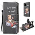 Miniatyrbillede 1 af 2: Wonderland Samsung Galaxy A03s Flip Etui - Bjørn Black