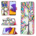 Pikkukuva 2 / 2: Wonderland Samsung Galaxy A22 5G Läppäkotelo - Värikäs Puu Multicolor