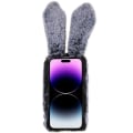 Miniatyrbillede 6 af 6: Fluffy Rabbit iPhone 14 Pro Cover - Sølv/Grå Silver grey