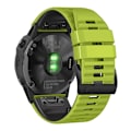 Pikkukuva 1 / 2: 26mm Garmin ja Coros kellon kaksoissilikonikellon hihna - Vihreä / Musta Green