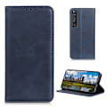 Miniatyrbillede 1 af 2: Wallet-style ægte Læder Flipcase til Sony Xperia 1 III - Blå Blue