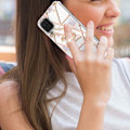 Pikkukuva 2 / 2: Marble Patterned Suojakuori With Ring Holder For Samsung Galaxy M12 / F12 / A12 5g - Kruunu Multicolor