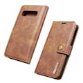 Pikkukuva 1 / 2: DG.MING Samsung Galaxy S10 Plus 2-in-1 haljasnahkainen suojakotelo - Ruskea Brown
