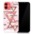 Miniatyrbilde 1 av 2: Marmordesign iPhone 13 Mini deksel - Rosa Trekanter Multicolor