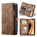 Pikkukuva 1 / 2: CaseMe Samsung Galaxy Note 20 vetoketjullinen lompakkokotelo - Ruskea Brown