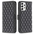 Miniatyrbillede 1 af 2: Rhombus mat Samsung Galaxy A53 5G flip etui - Sort Black
