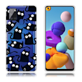 Miniatyrbillede 1 af 2: Deco Samsung Galaxy A21s Etui - Sorte Katte Black