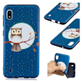 Miniatyrbillede 1 af 2: Imagine Samsung Galaxy A10 cover - Ugle på en Gren Blue
