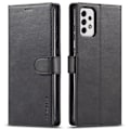 Miniatyrbillede 1 af 2: LC.IMEEKE Samsung Galaxy A23 flip etui - Sort Black
