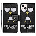 Miniatyrbillede 1 af 2: Wonderland iPhone 14 Pro Max flip etui - Pingvin Black