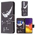 Miniatyrbillede 1 af 2: Wonderland Samsung Galaxy A82 5G flip etui - Rør Ikke Ved Min Telefon Black