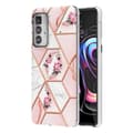 Miniatyrbillede 1 af 2: Marble Motorola Edge 20 Pro Etui - Lyserøde Blomster Multicolor
