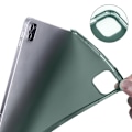 Miniatyrbillede 2 af 2: iPad Pro 11-tommer (2022) / (2021) / (2020) Tri-fold Stand Læder Smart Cover med Pen Slot - Mørkegrøn Green