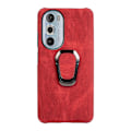 Pikkukuva 2 / 2: Iskunkestävä nahkasuojus soikealla potkukannattimella Motorola Edge 30 Pro:lle - Punainen Red