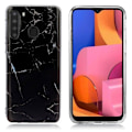 Miniatyrbillede 1 af 2: Marble Samsung Galaxy A21 Cover - Sort marmor Black