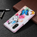 Miniatyrbillede 2 af 2: Wonderland Xiaomi Mi 11i / K40 Pro Plus / Poco F3 Flip Etui - Livlige Sommerfugle Multicolor