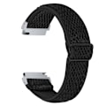 Miniatyrbillede 1 af 2: Samsung Galaxy Watch 3 (45mm) / (46mm) elastisk urrem med justerbart spænde - Sort Black