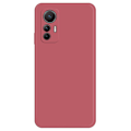 Pikkukuva 1 / 6: Viistetty pudotuksenesto kumipäällysteinen kansi Xiaomi 12 Lite - Punainen Red