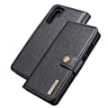 Miniatyrbillede 1 af 2: DG.MING Huawei P30 Pro 2-in-1 split læderetui - Sort Black