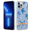 Miniatyrbillede 1 af 2: Supertyndt og holdbart softcover til iPhone 14 Pro - Hc003 Blue Peony Blue
