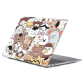 Pikkukuva 1 / 6: HAT PRINCE MacBook Pro 13 (A2251, A2289, 2020) / M1 / M2 (A2338, 2020) söpö eläintyylinen suojus - Eläintarhan Eläimet Yhdistyvät Brown