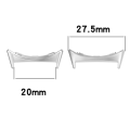 Miniatyrbillede 3 af 3: 1 par Google Pixel Watch-adapter - Sølv Silver grey