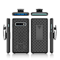 Pikkukuva 1 / 2: Samsung Galaxy S10 Plus kudottu hybridikotelo - Musta Black