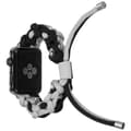 Apple Watch (45 mm) unikt klockarmband i nylon - Svart / Grå multifärg