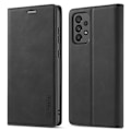 Miniatyrbillede 1 af 2: LC.IMEEKE Samsung Galaxy A73 flip etui - Sort Black