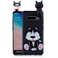 Pikkukuva 1 / 2: Samsung Galaxy S10 Plus 3D eläinten nukke kotelo - Koira Multicolor