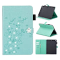 Miniatyrbillede 1 af 2: iPad 10.2 (2019) aftryk blomster brilliant læder flip etui - Blå Blue