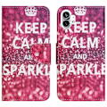 Pikkukuva 1 / 2: Wonderland Nothing Phone (1) Läppäkotelo - Keep Calm And Sparkle Red