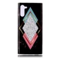Miniatyrbilde 2 av 2: Marble Samsung Galaxy Note 10 deksel - Diamant blå / rose marmor Multicolor