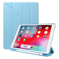 Miniatyrbillede 1 af 2: iPad 10.2 (2019) origami læder flip etui - Babyblå Blue