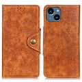 Miniatyrbillede 1 af 2: Alpha iPhone 14 læder flip etui - Brun Brown