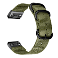 Miniatyrbild 1 av 2: 20 mm klockarmband i nylon för Garmin-klocka - Grön Grön
