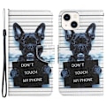 Miniatyrbillede 1 af 2: Wonderland iPhone 14 flip etui - Rør Ikke Ved Min Telefon White